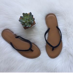 NWT Black Flip Flops